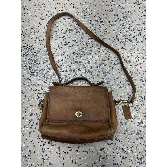 Coach | Bags | Vtg Coach 717 Court British Tan Leather